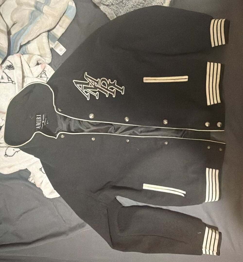 AMIRI MA Varsity Jacket Size M Black